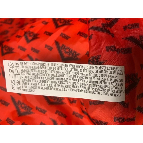 Forever 21 Men Pony Puffer Vest Red And Black Men's L Retro 80s Stranger Things - Picture 6 of 11